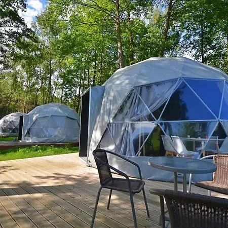Luxusní stan Slowly Glamping Osada Nad Woda Łazy