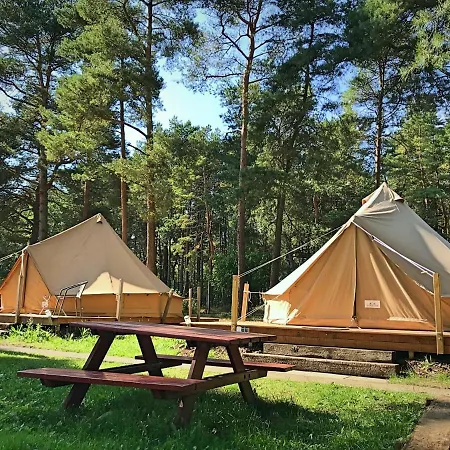 Slowly Glamping Osada Nad Woda Lyxtält *